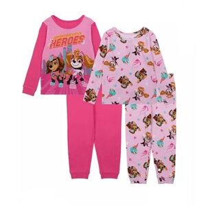 Paw Patrol Girl's 4 Piece Pajama Set